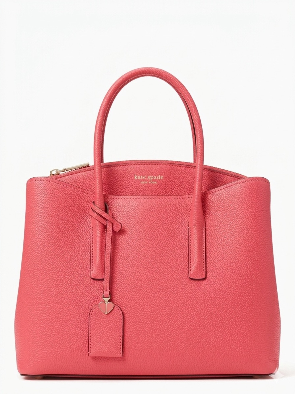 kate spade Coral Pink Pebbled Leather Tote